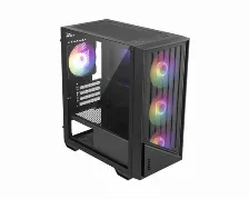 Gabinete Msi Pro Forge M051a, Mini Tower, Micro-atx, Mini-itx, 4x Ventiladores Argb, Negro